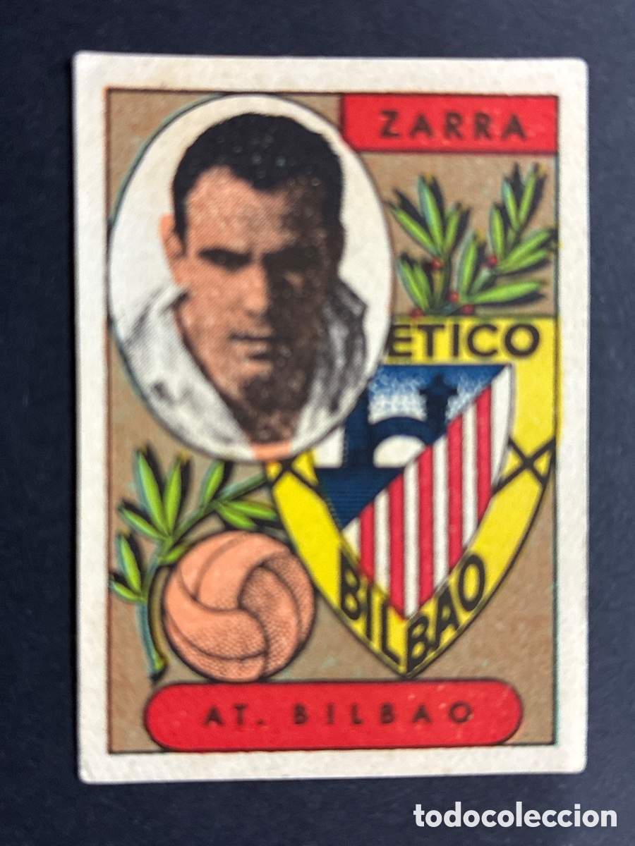 Cartes &agrave; collectionner de Football: CROMO NUNCA PEGADO FUTBOL ZARRA ATH BILBAO LIGA 1955 -1956