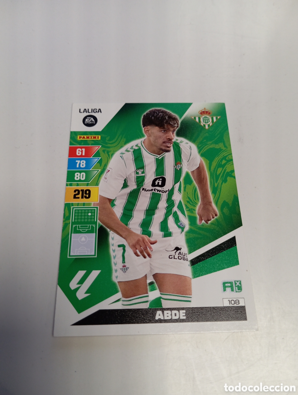 Cromos de F&uacute;tbol: 108 ABDE BETIS 23-24 ADRENALYN XL 2023 2024