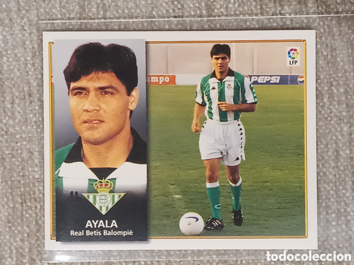 Cromos de F&uacute;tbol: Ayala. Betis. 98 99.