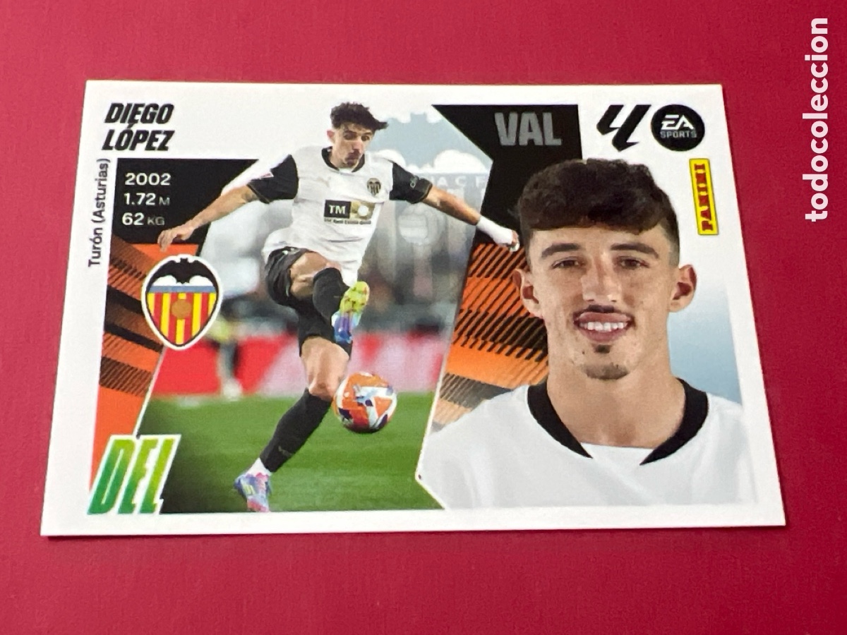 Fu&szlig;ball-Sticker: C6943. LIGA ESTE 2025 2026 25 26 - PANINI - N&ordm; 20 DIEGO L&Oacute;PEZ VALENCIA