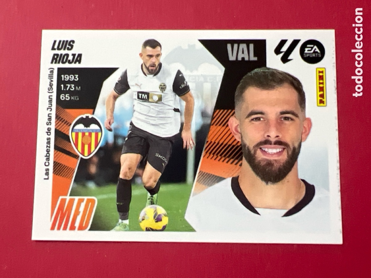 Figurine di Calcio: C7210. CROMO PANINI LIGA ESTE 2025-26 (25 - 26) - N&ordm; 16 - LUIS RIOJA - VALENCIA