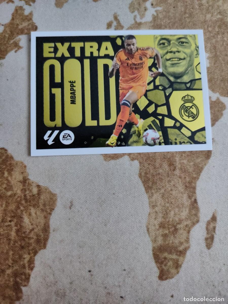 Cromos de F&uacute;tbol: Liga este extra gold MBAPP&Eacute; 2024-25