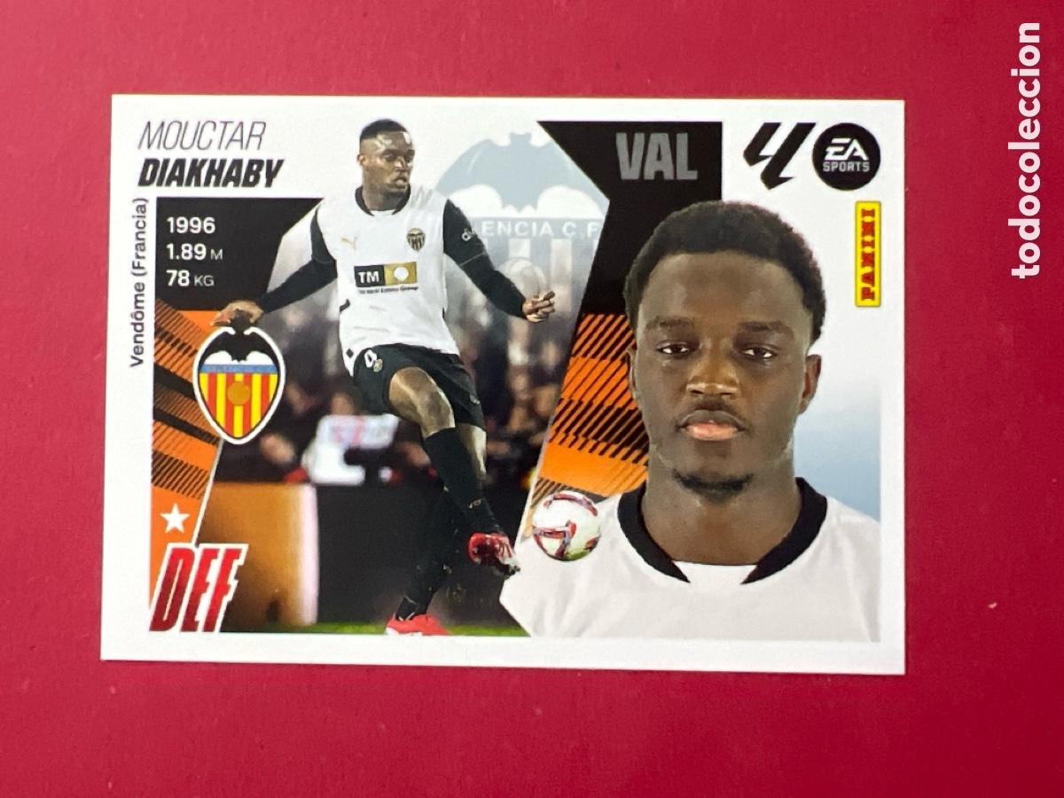 Fu&szlig;ball-Sticker: C7344. CROMO PANINI LIGA ESTE 2025-26 (25 - 26) - N&ordm; 7 - DIAKHABY - VALENCIA