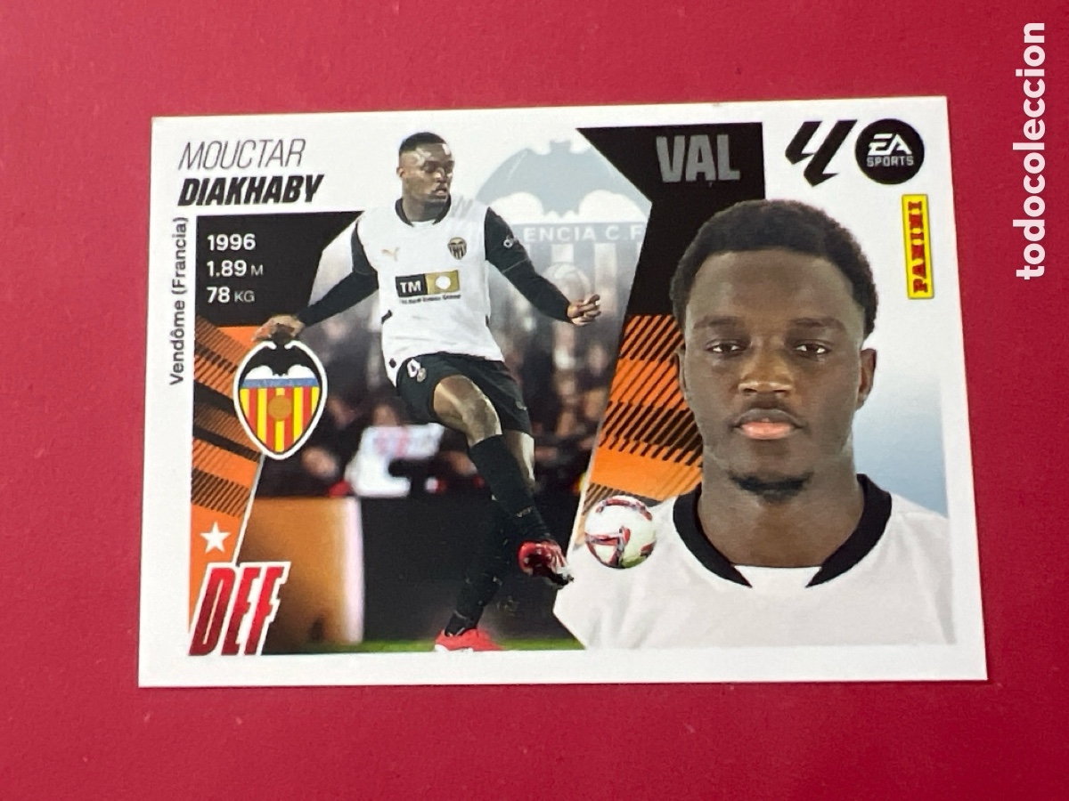 Fu&szlig;ball-Sticker: C7345. CROMO PANINI LIGA ESTE 2025-26 (25 - 26) - N&ordm; 7 - DIAKHABY - VALENCIA