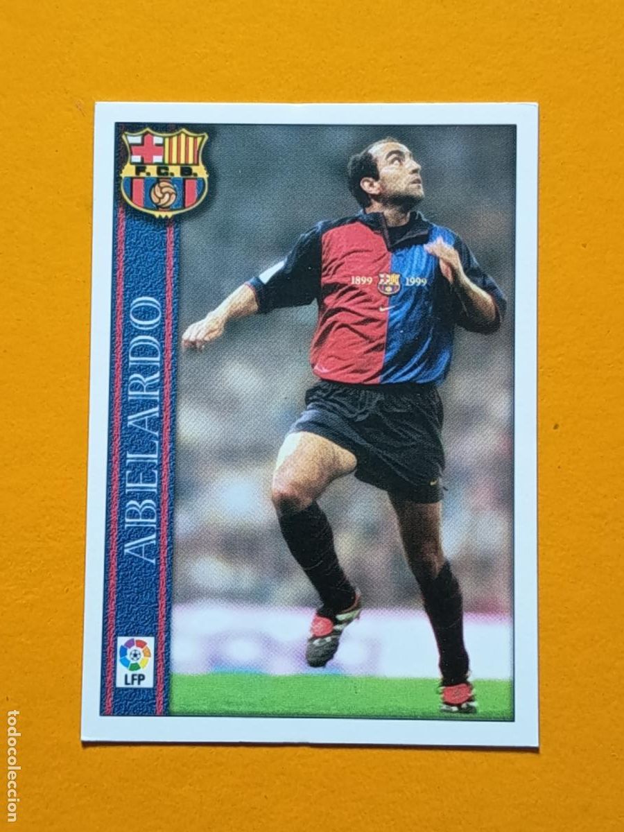 Fu&szlig;ball-Sticker: 29 ABELARDO. FC BARCELONA. LAS FICHAS DE LA LIGA 2001. MUNDICROMO