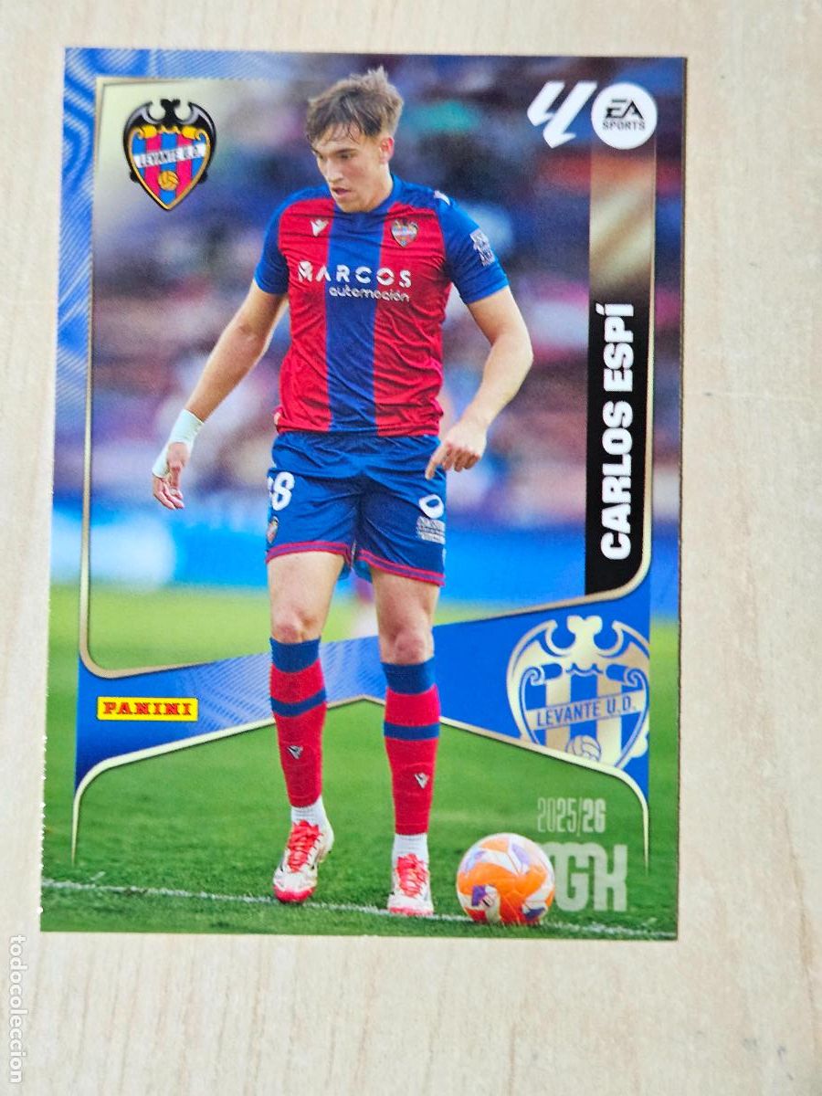 Figurine di Calcio: CROMO N&ordm; 215 CARLOS ESPI - MEGACRACKS 2025 26 - LEVANTE