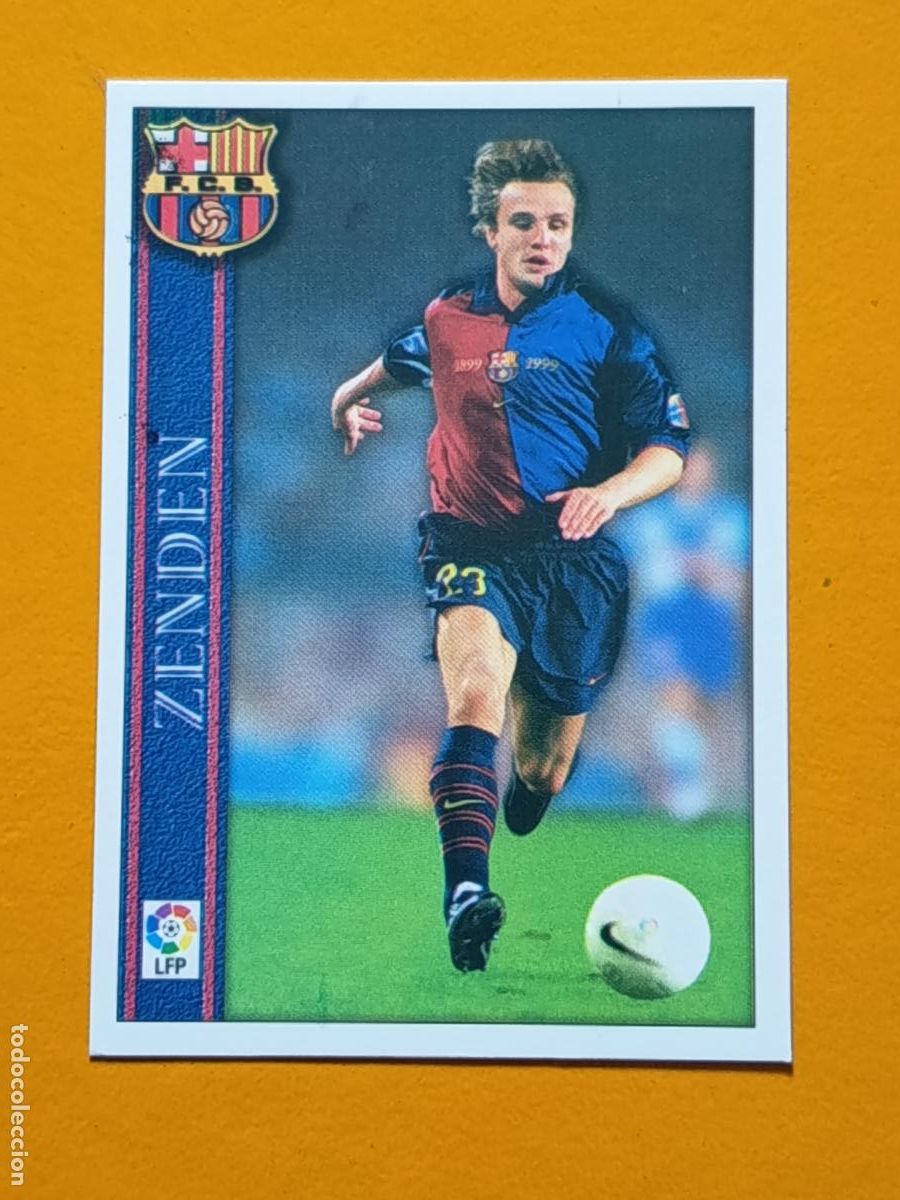 Figurine di Calcio: 32 ZENDEN. FC BARCELONA. LAS FICHAS DE LA LIGA 2001. MUNDICROMO