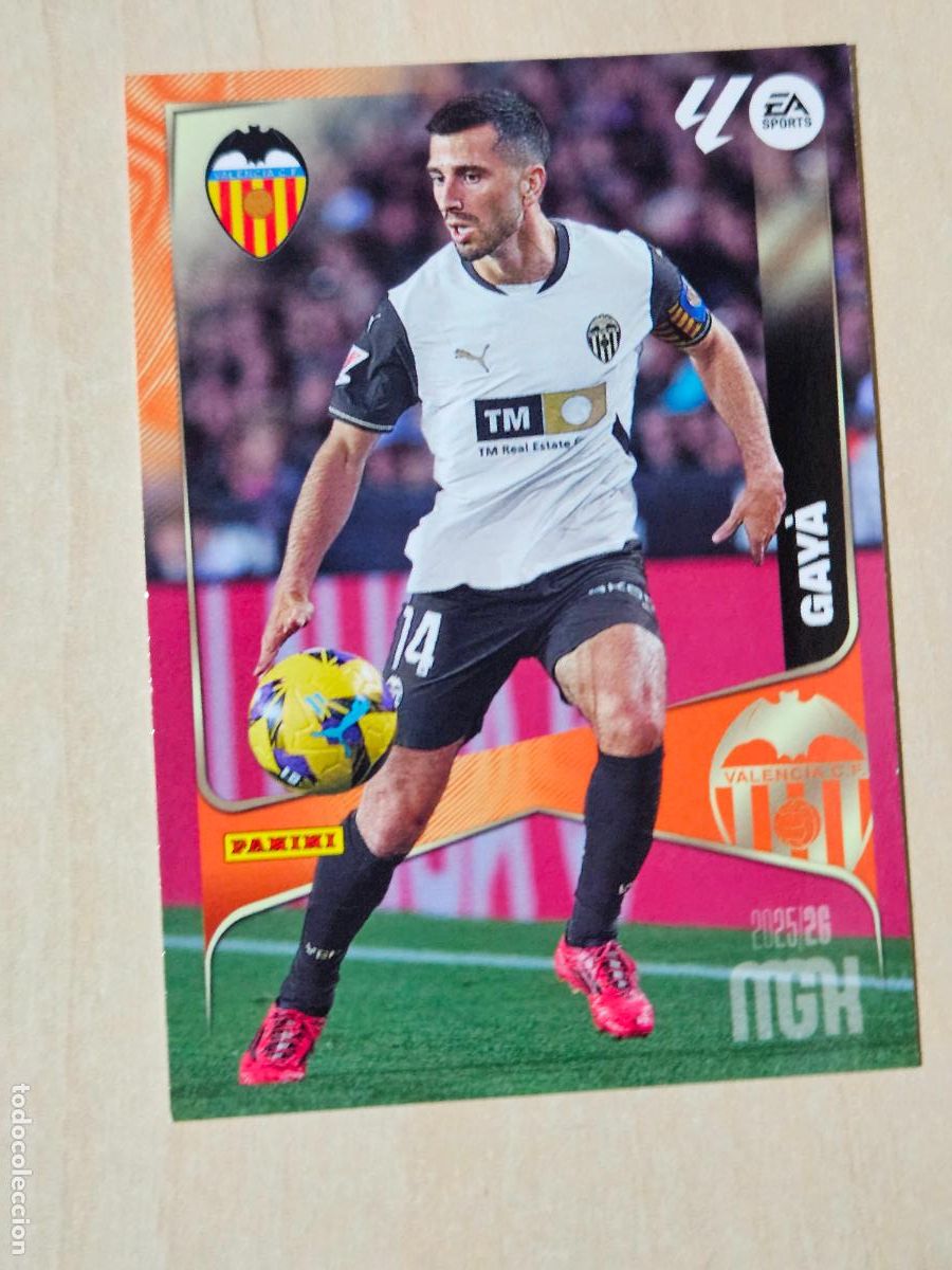 Cromos de F&uacute;tbol: CROMO N&ordm; 351 GAYA - MEGACRACKS 2025 26 - VALENCIA