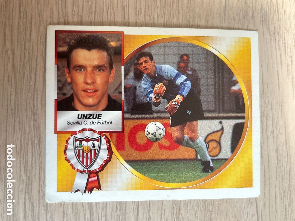 Figurine di Calcio: UNZUE SEVILLA C. F. LIGA ESTE 1994 1995 94 95 NUNCA PEGADO SIN PEGAR
