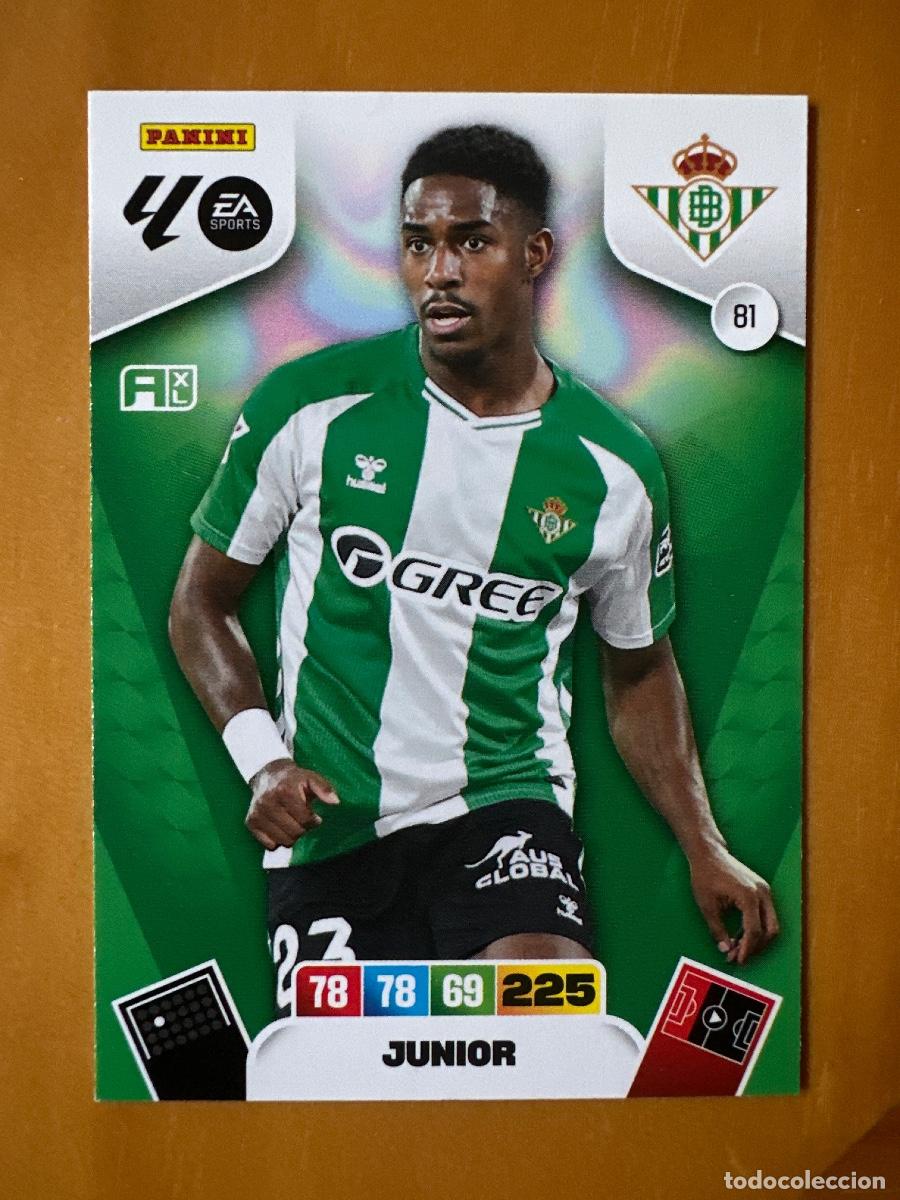 Cromos de F&uacute;tbol: 81 Junior Firpo, Real Betis, Panini Adrenalyn XL La Liga 2025 2026 25 26