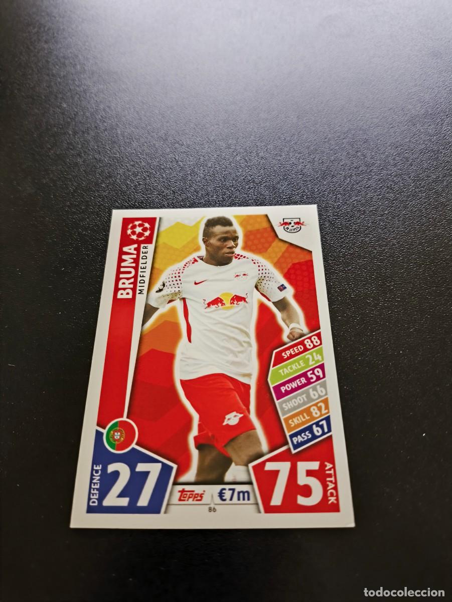 Fu&szlig;ball-Sticker: 86 BRUMA LEIPZIG TOPPS UEFA CHAMPIONS LEAGUE MATCH ATTAX 2017 2018 NO PANINI LIGA ESTE