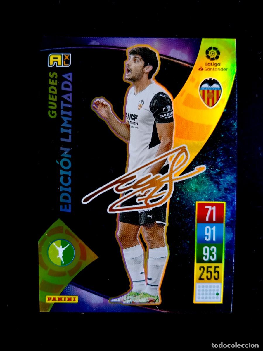 Fu&szlig;ball-Sticker: GUEDES (EDICI&Oacute;N LIMITADA) (FIRMADA) - VALENCIA, C.F. - ADRENALYN XL 2021 2022