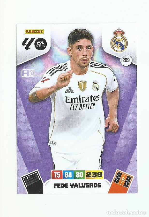 Cromos de Futebol: ADRENALYN 2025/2026 209 VALVERDE MADRID NUEVO PERFECTO