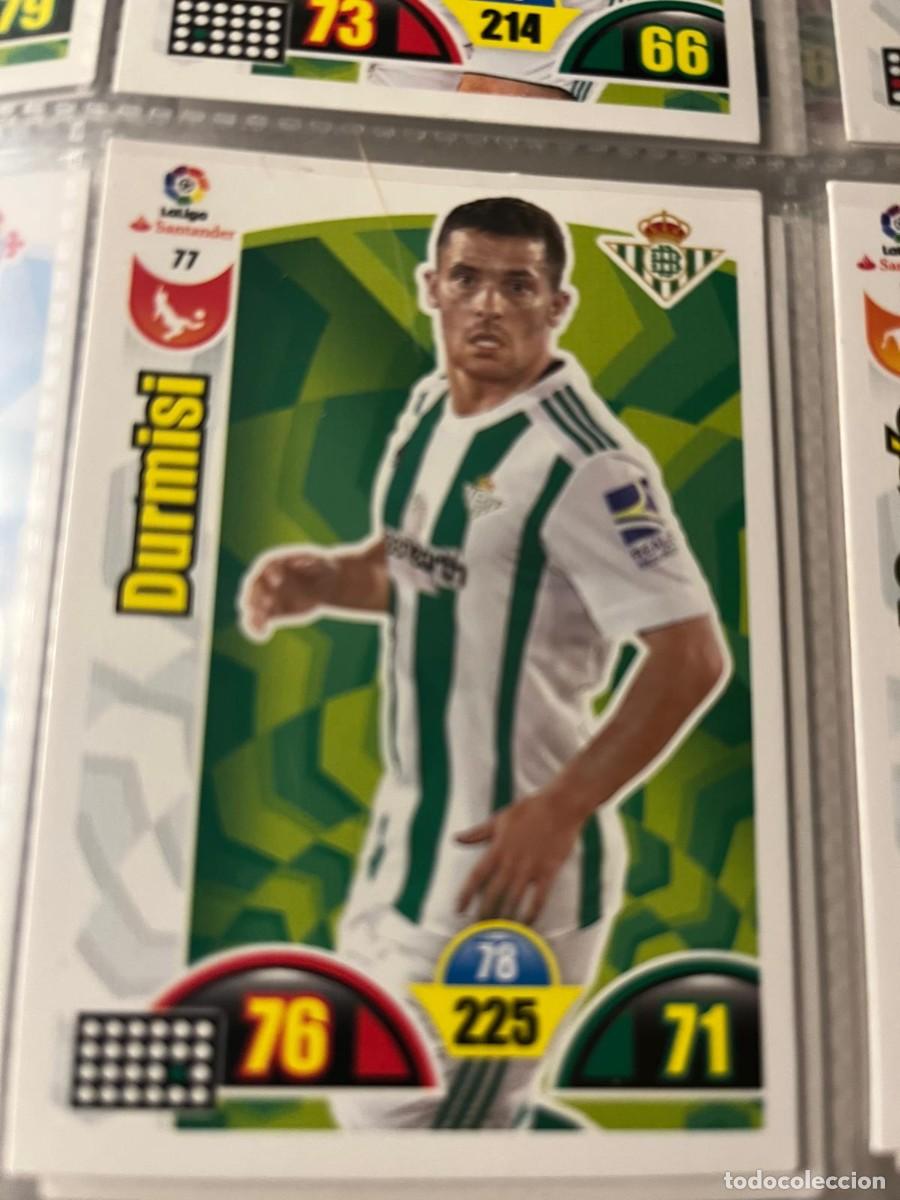 Cromos de F&uacute;tbol: REAL BETIS N&ordm; 77 DURMISI LIGA 2017 2018