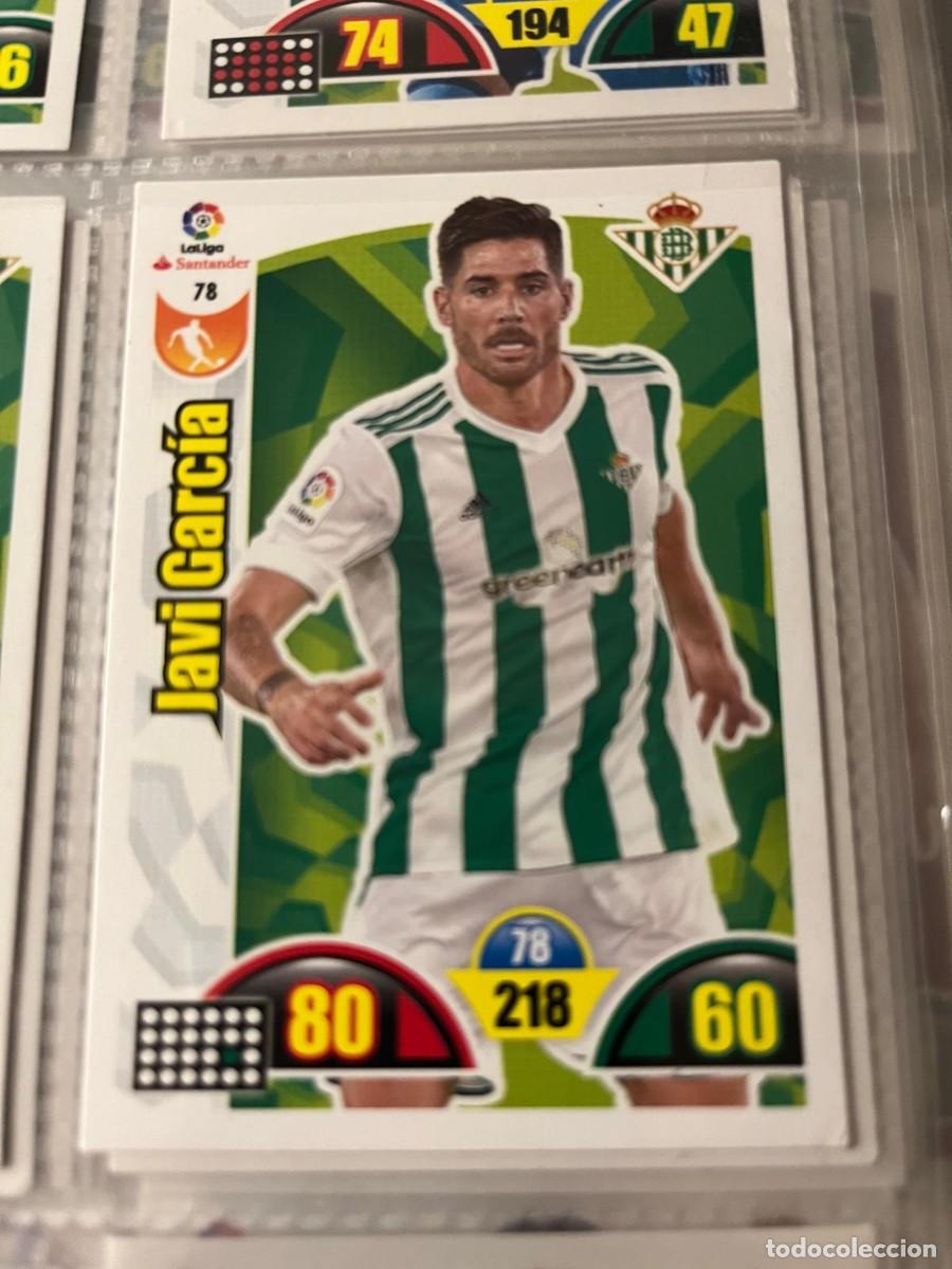 Cromos de F&uacute;tbol: REAL BETIS N&ordm; 78 JAVI GARC&Iacute;A LIGA 2017 2018