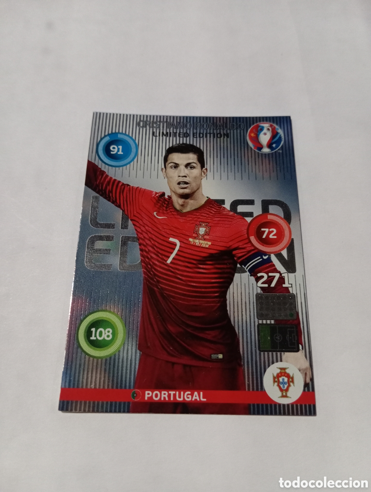 Cromos de F&uacute;tbol: CRISTIANO RONALDO EDICI&Oacute;N LIMITADA EURO 2016 EUROCOPA LIMITED EDITION