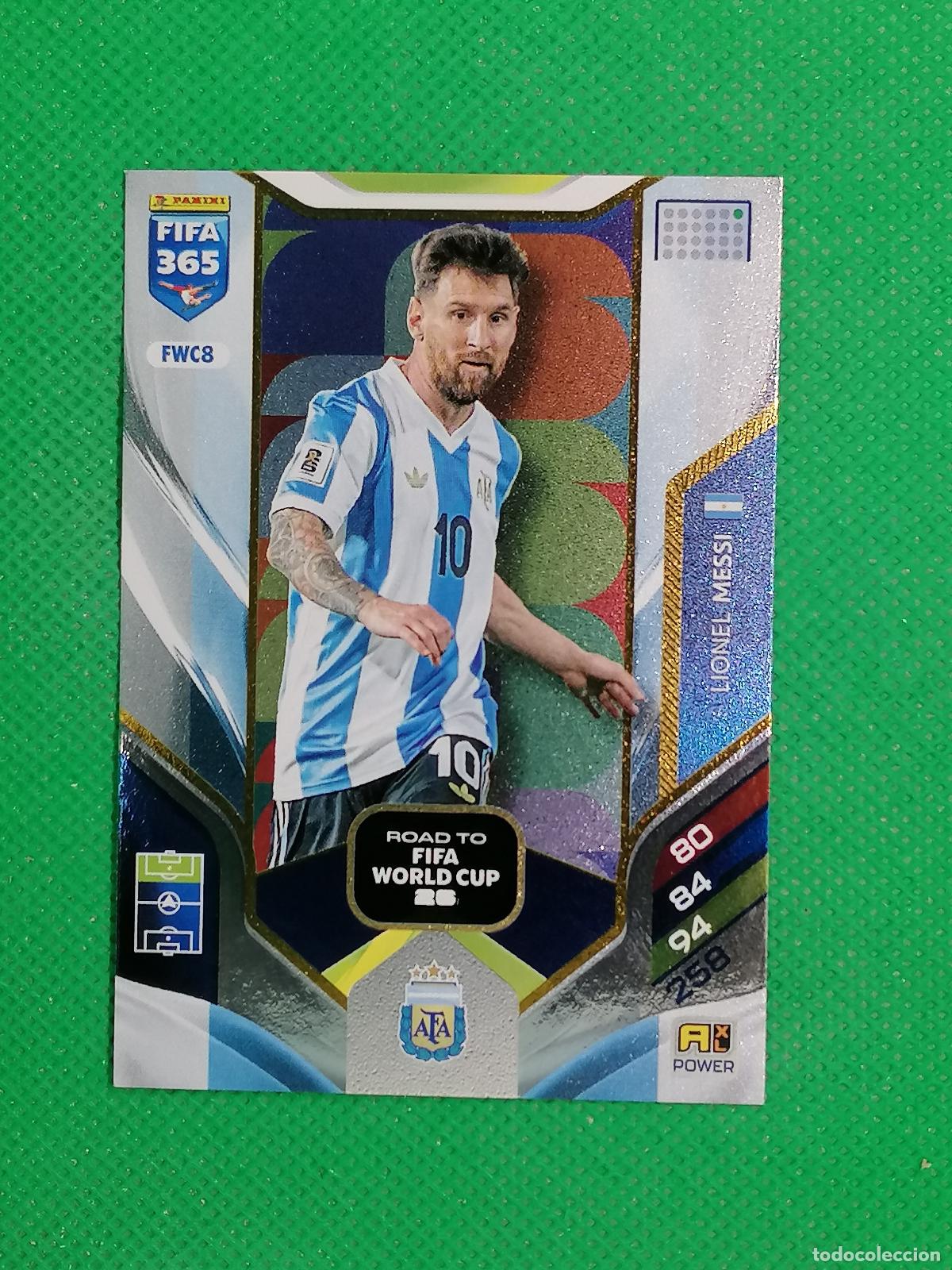Cromos de F&uacute;tbol: FWC8 LIONEL MESSI ARGENTINA ROAD WORLD CUP ⚽ PANINI ADRENALYN FIFA 365 2025 2026 25 26 ⚽