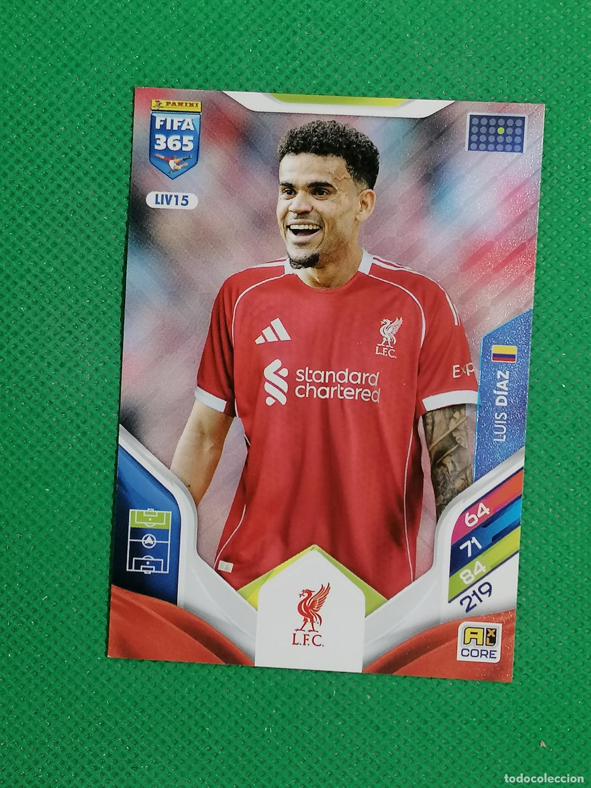 Figurine di Calcio: LIV15 LUIS DIAZ LIVERPOOL ⚽ PANINI ADRENALYN FIFA 365 2025 2026 25 26 ⚽