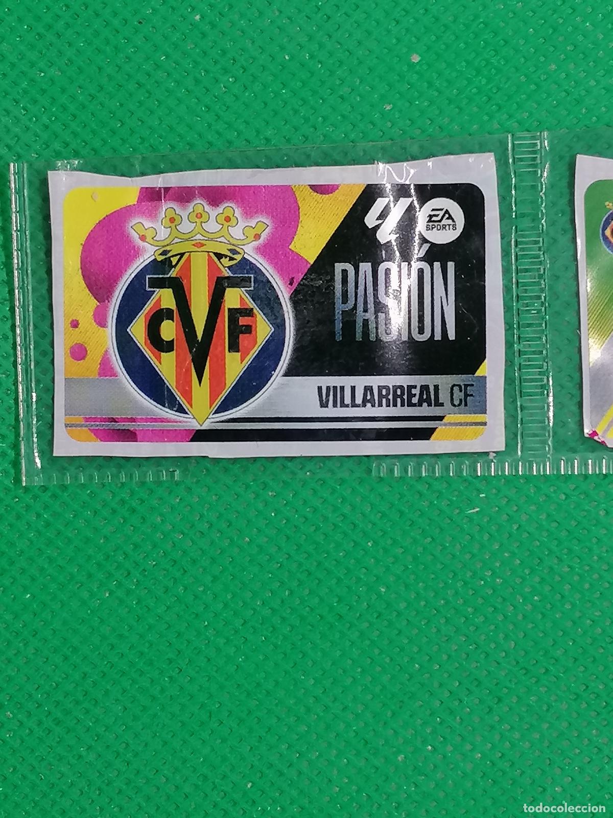 Cromos de F&uacute;tbol: ESCUDO PASION VILLARREAL CHICLES SIN PEGAR ⚽ PANINI LIGA ESTE 25 26 2025 2026 ⚽