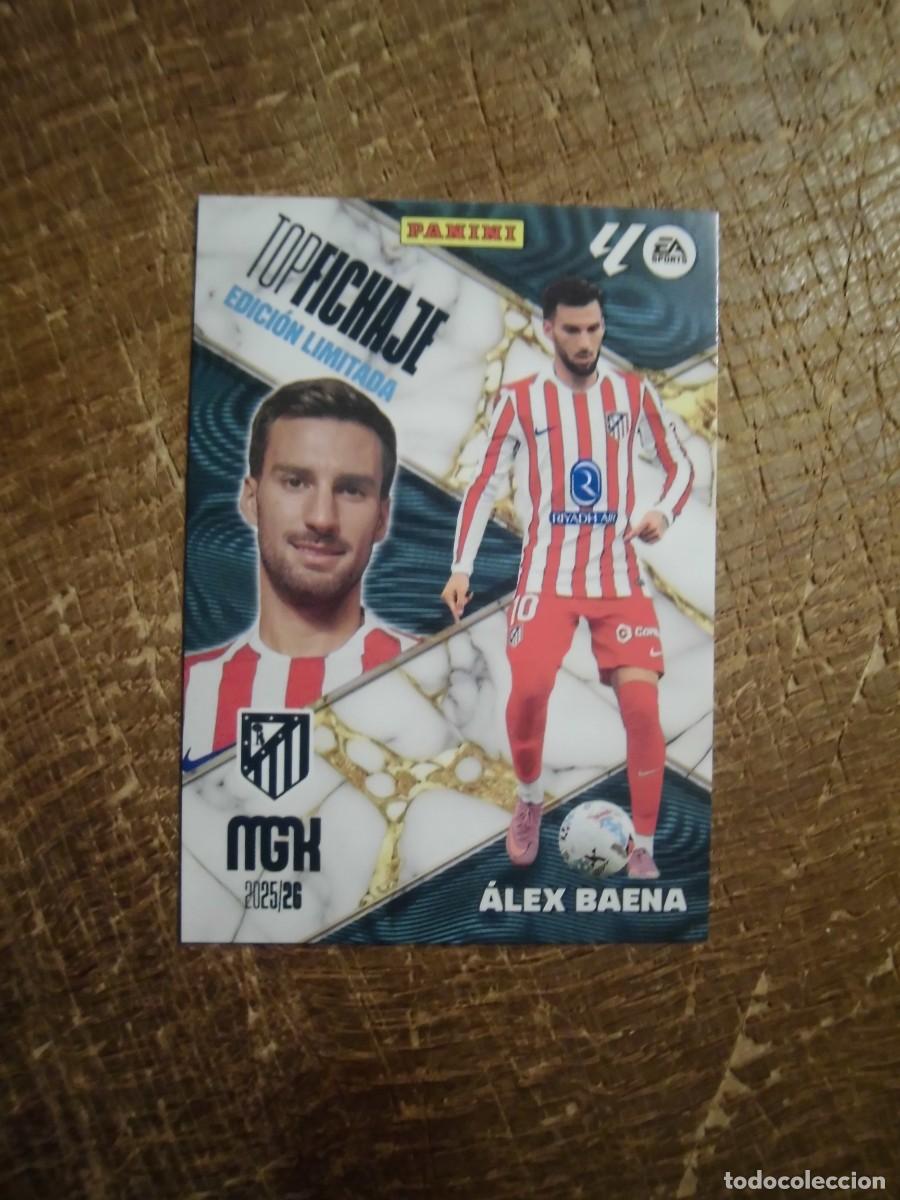 Cromos de F&uacute;tbol: &Aacute;LEX BAENA TOP FICHAJE EDICI&Oacute;N LIMITADA MGK 2025-26 MEGACRACKS