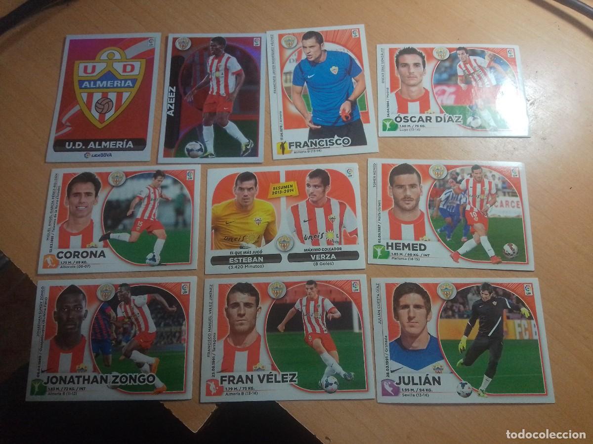 Fu&szlig;ball-Sticker: ALMER&Iacute;A 14 15 LIGA ESTE 2014 2015 10 CROMOS DIFERENTES Y NUEVOS