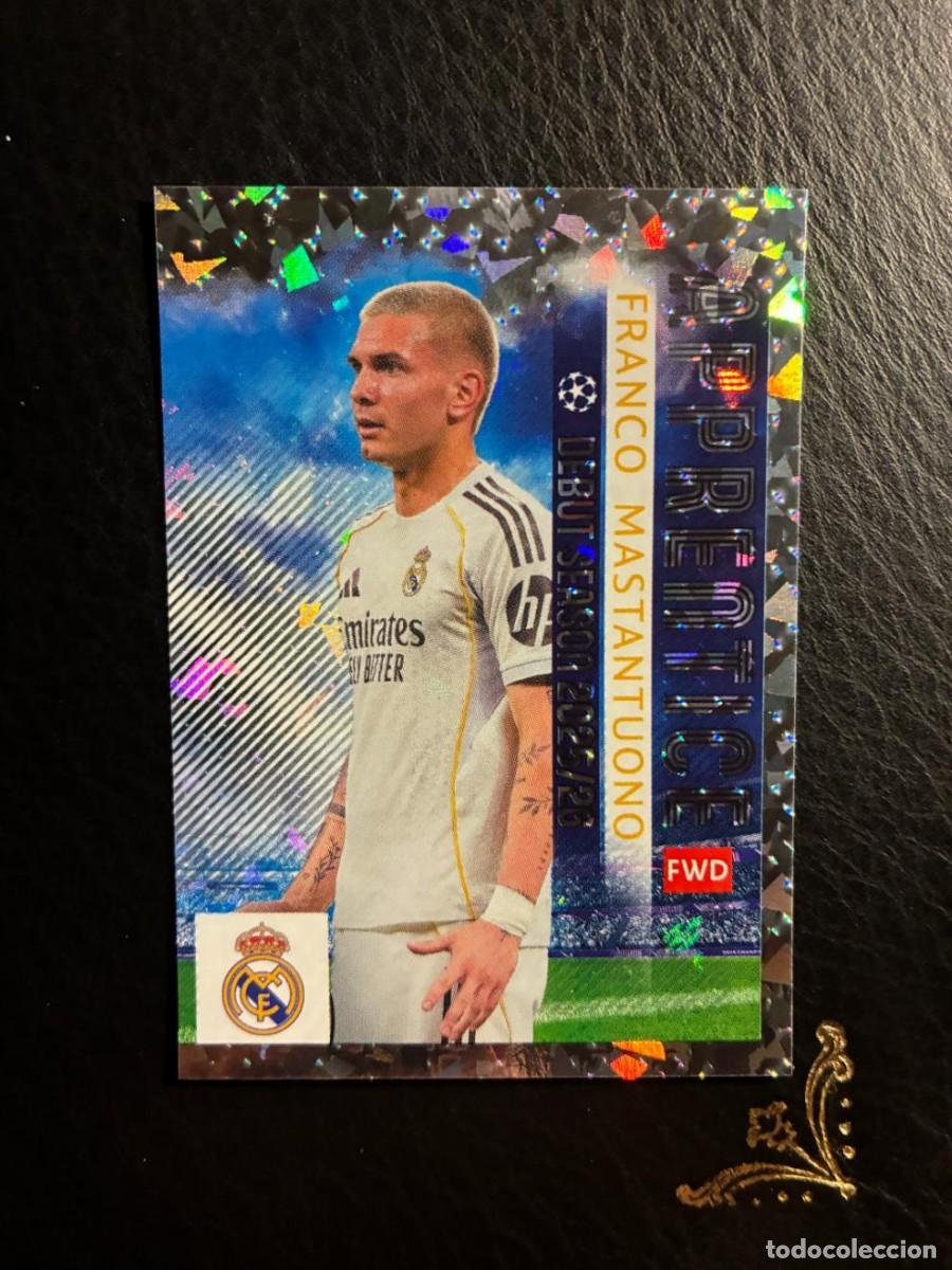 Fu&szlig;ball-Sticker: 389 FRANCO MASTANTUONO APPRENTICE REAL MADRID UEFA CHAMPIONS LEAGUE 2025 2026 25 26 TOPPS