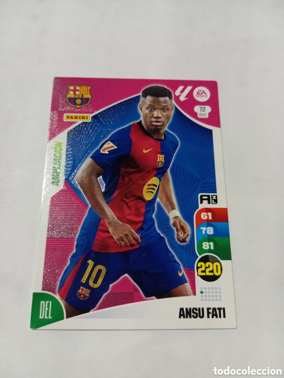 Fu&szlig;ball-Sticker: Ansu Fati 72 Bis ADRENALYN 2024 2025 AMPLIACI&Oacute;N 24 25