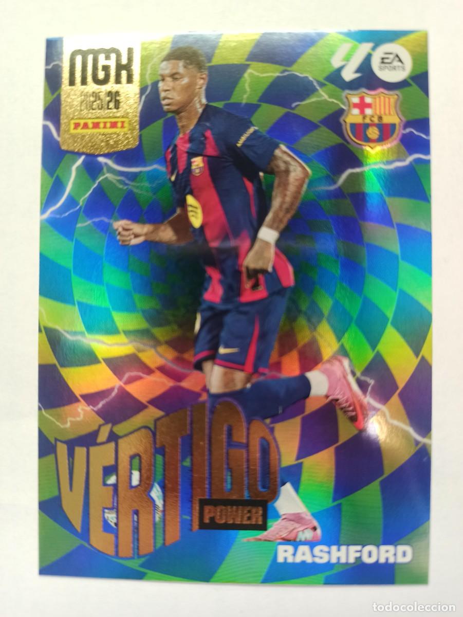 Cromos de f&uacute;tbol: CARD V&Eacute;RTIGO POWER PARALLEL P509 MARCUS RASHFORD BARCELONA BAR&Ccedil;A - LIGA MEGACRACKS 2026 25 26 PANINI