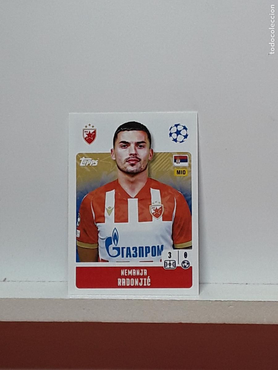 Fu&szlig;ball-Sticker: CHAMPIONS STICKER 2024 2025 24 25 ALBUM TOPPS LEAGUE N 464 ESTRELLA ROJA NEMANJA RADONJIC