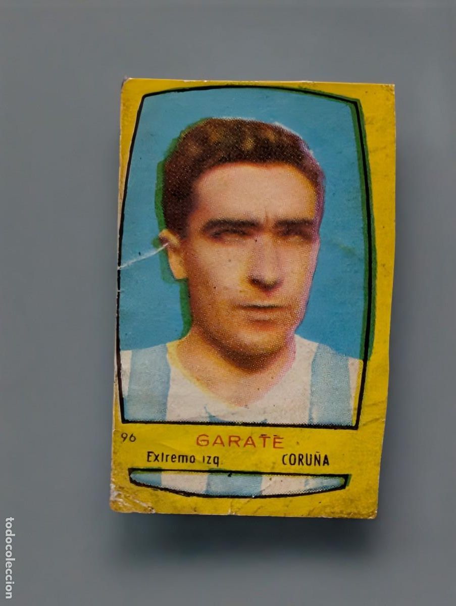 Football Stickers: RARO CROMO NUEVO RARE CARD GARATE RCD CORU&Ntilde;A CAMPEONES 1954 1955 54/55 BRUGUERA FUTBOL GALICIA