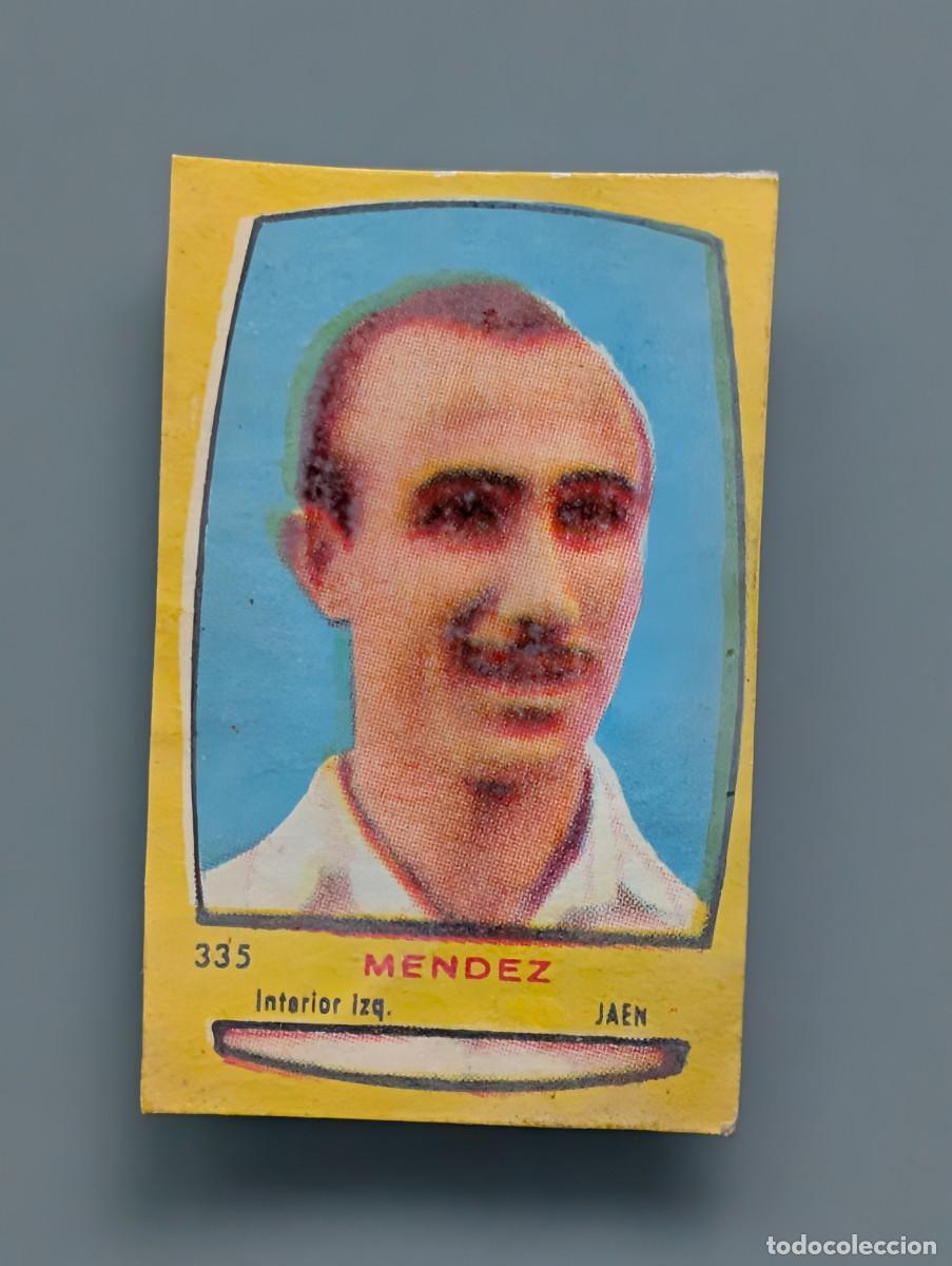 Fu&szlig;ball-Sticker: RARO CROMO NUEVO VERY RARE CARD MENDEZ REAL JAEN CAMPEONES 1954 1955 54/55 BRUGUERA FUTBOL ANDALUCIA