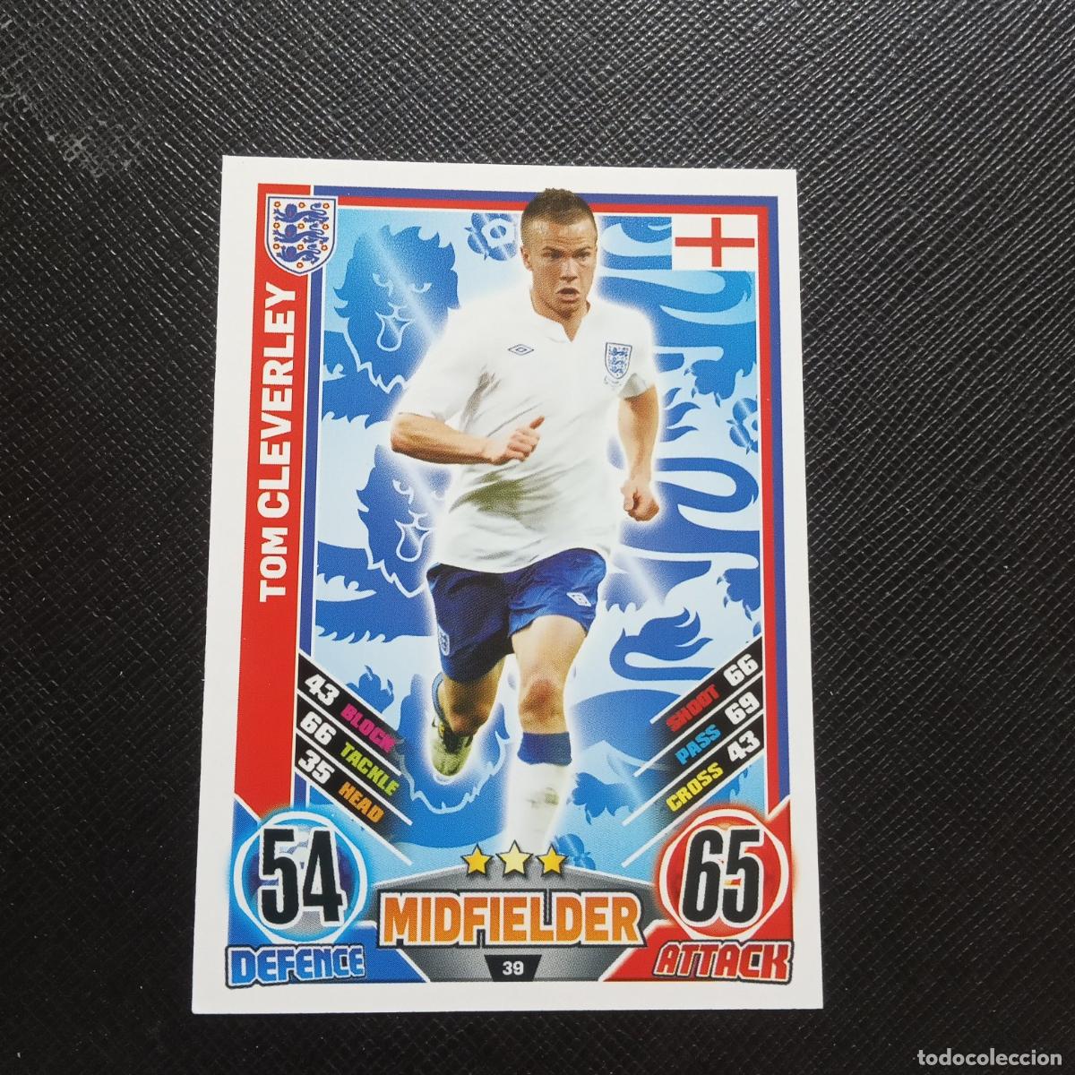Fu&szlig;ball-Sticker: 39 CLAVERLEY INGLATERRA TOPPS MATCH ATTAX EURO 2012 EUROCOPA 12 CROMO FUTBOL - (MD96/97-4) PG14