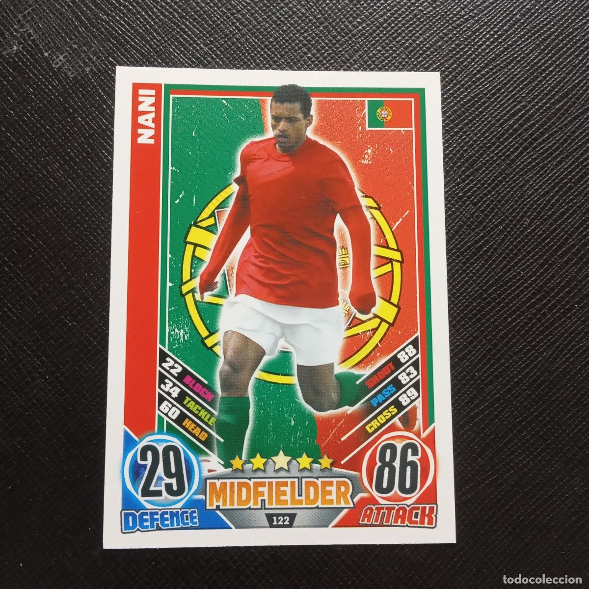 Figurine di Calcio: 122 NANI PORTUGAL TOPPS MATCH ATTAX EURO 2012 EUROCOPA 12 CROMO FUTBOL - (MD96/97-4) PG15