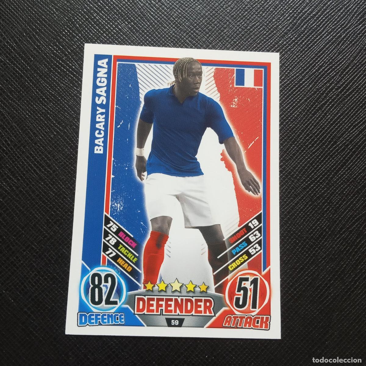 Figurine di Calcio: 59 SAGNA FRANCIA TOPPS MATCH ATTAX EURO 2012 EUROCOPA 12 CROMO FUTBOL - (MD96/97-4) PG42