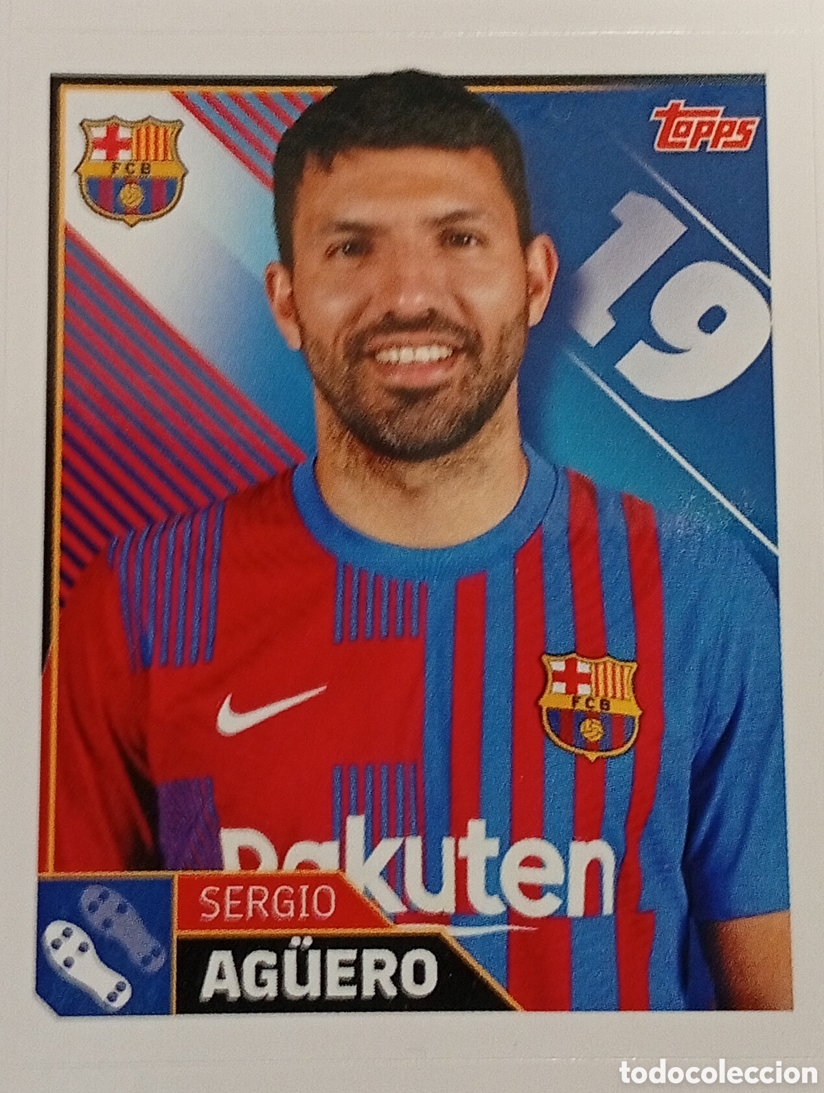 Cromos de F&uacute;tbol: 26 KUN AGUERO BARCELONA BAR&Ccedil;A COLECCI&Oacute;N OFICIAL CROMO STICKER ESTAMPA TOPPS 2021-2022 21-22