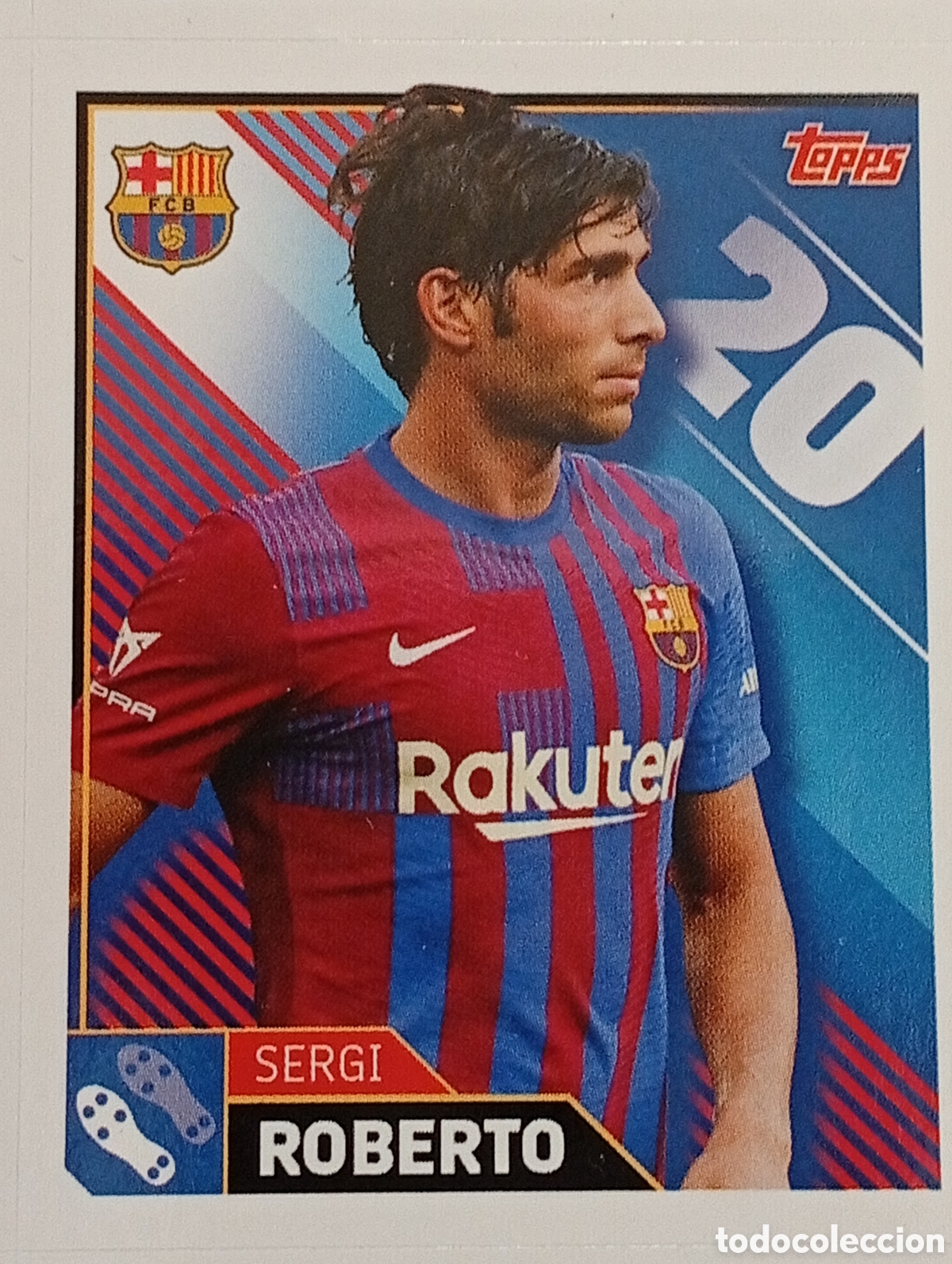 Cromos de f&uacute;tbol: 10 SERGI ROBERTO BARCELONA BAR&Ccedil;A COLECCI&Oacute;N OFICIAL CROMO STICKER ESTAMPA TOPPS 2021-2022 21-22
