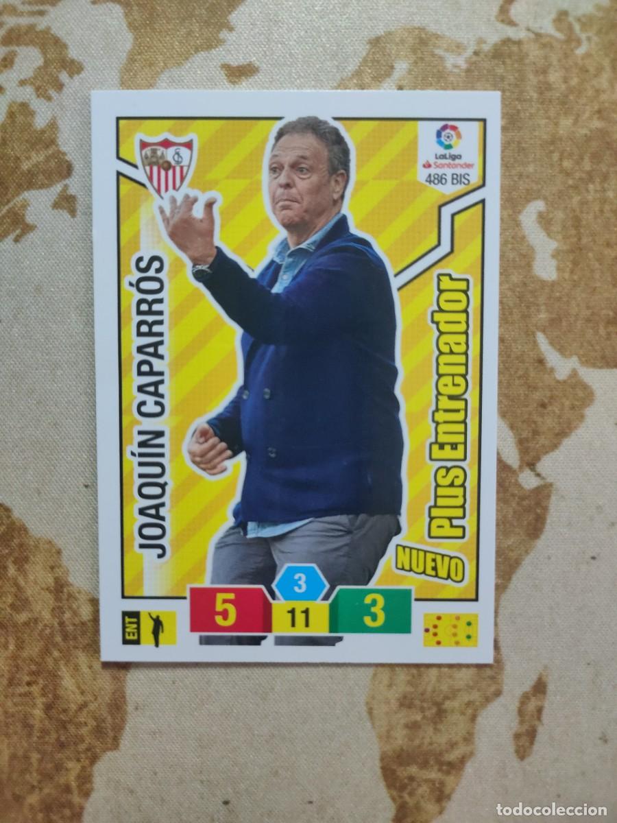 Cromos de F&uacute;tbol: Adrenalyn Plus Entrenador 486 Bis JOAQU&Iacute;N CAPARROS 2018-19