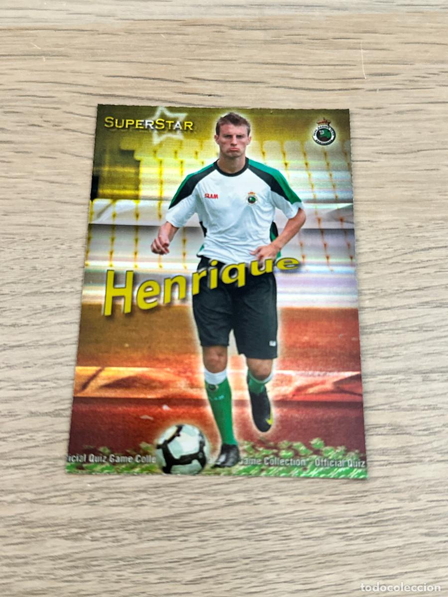 Cromos de F&uacute;tbol: HENRIQUE n&ordm; 320 SUPERSTAR RACING BRILLO RAYAS MUNDICROMO 2009 2010 QUIZ GAME