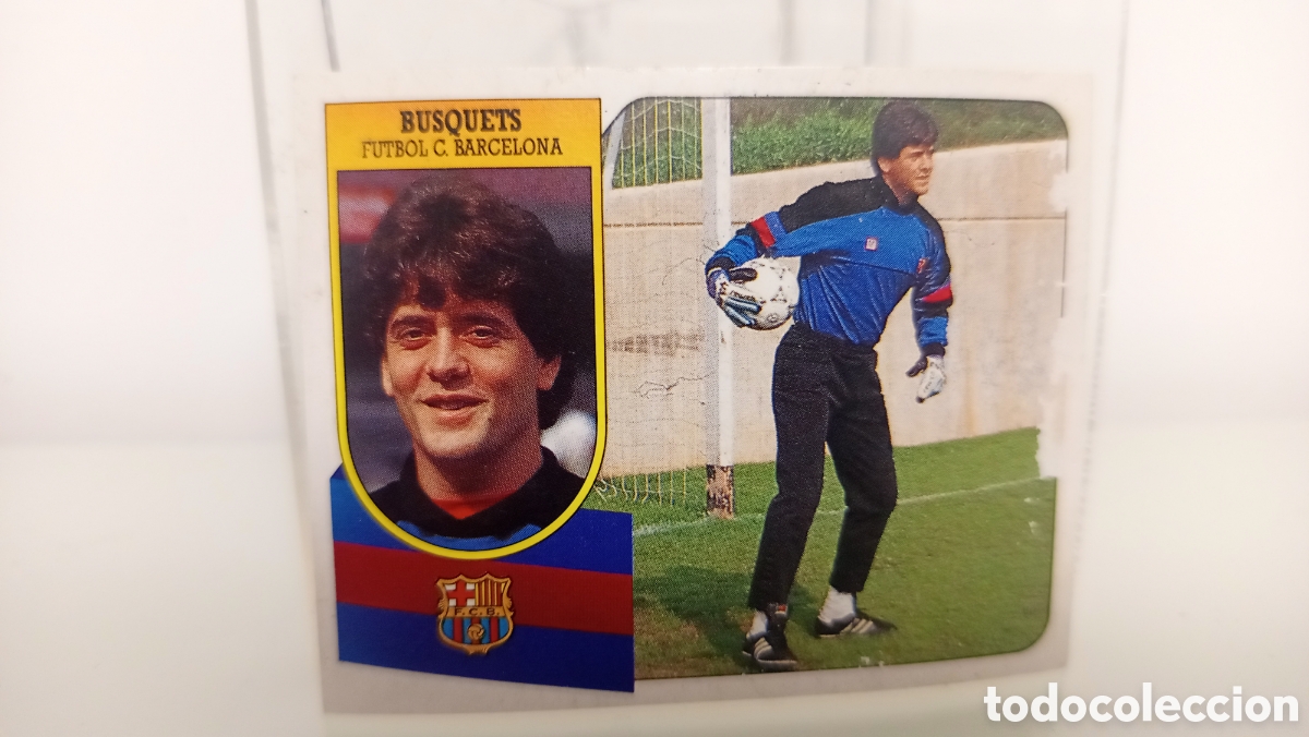 Cromos de F&uacute;tbol: ❇️ CROMO STICKER BUSQUETS BARCELONA 91 92 1991 1992 ESTE DESPEGADO ❇️
