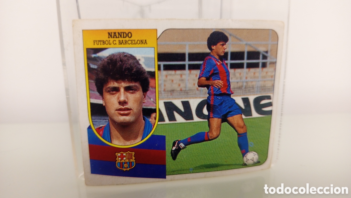 Cromos de F&uacute;tbol: ❇️ CROMO STICKER NANDO BARCELONA 91 92 1991 1992 ESTE DESPEGADO ❇️