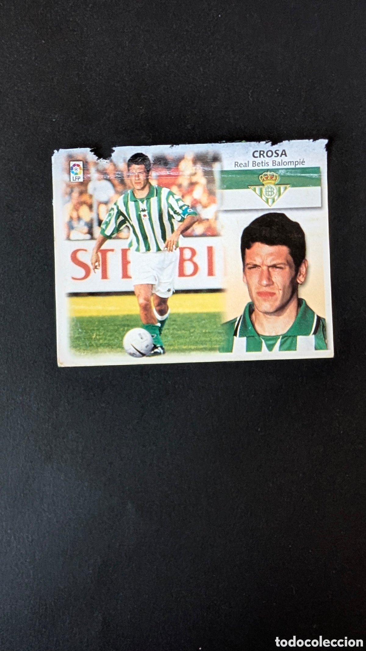 Cromos de F&uacute;tbol: CROSA BETIS COLOCA LIGA ESTE 1999/00 99 00 VENTANILLA