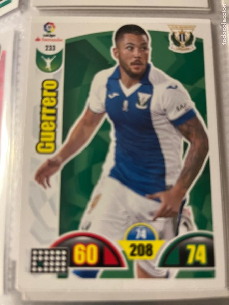 Cromos de Futebol: C.D. LEGAN&Eacute;S N&ordm; 233 GUERRERO LIGA 2017 2018
