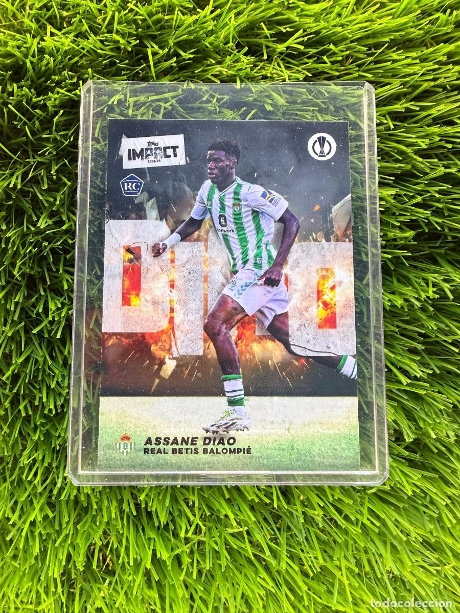 Cromos de F&uacute;tbol: Assane Diao Rookie Card Real Betis Topps Impact 23 24