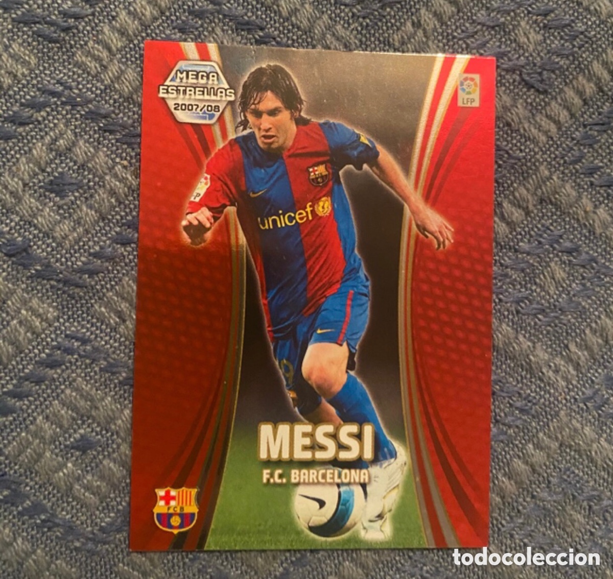 Fu&szlig;ball-Sticker: Megacracks 2007 2008 mega estrellas Messi 387 barcelona