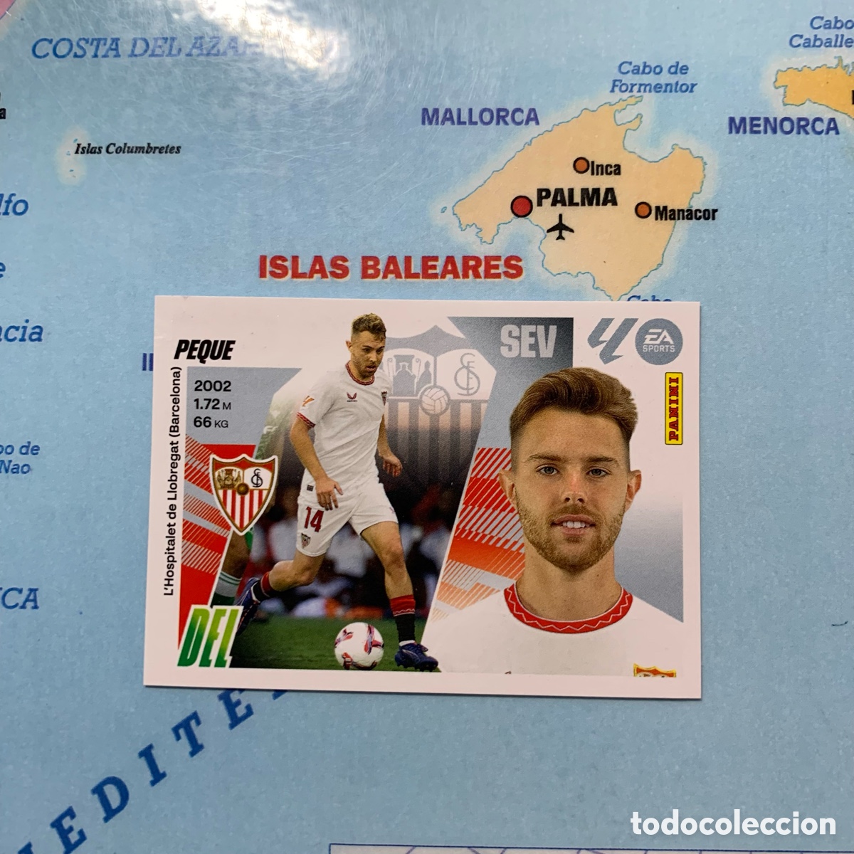 Cromos de f&uacute;tbol: Peque n&uacute;mero 16 del Sevilla cromo liga este 25-26 2025-2026