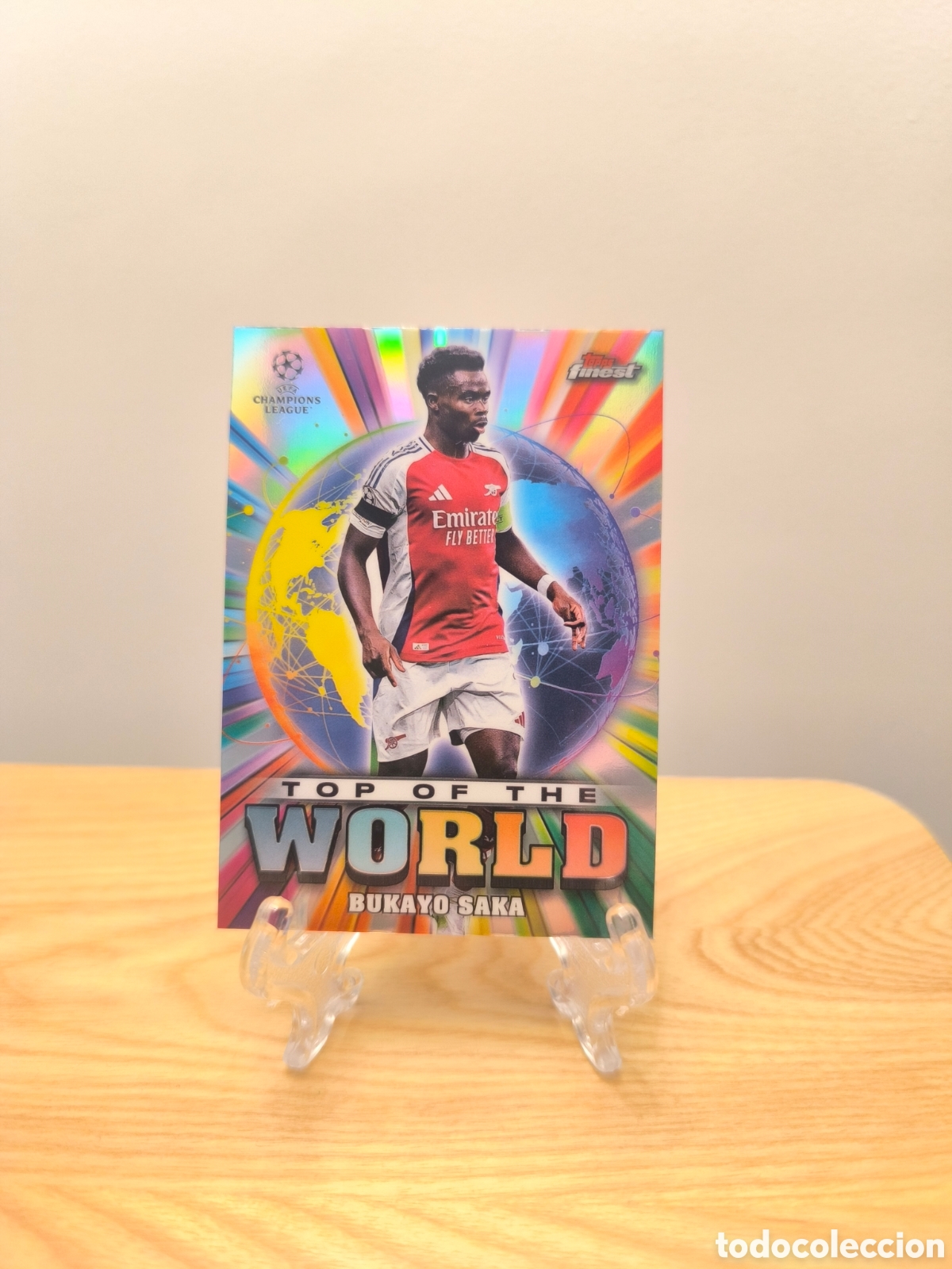 Cromos de F&uacute;tbol: Bukayo Saka Topps Finest