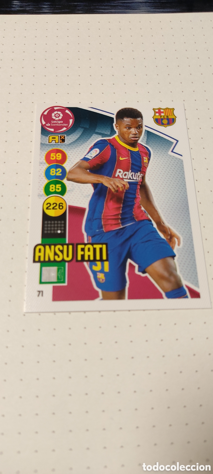 Football Stickers: ANSU FATI - 71 - F.C. BARCELONA - ADRENALYN XL 2020 2021 - 20 21 PANINI