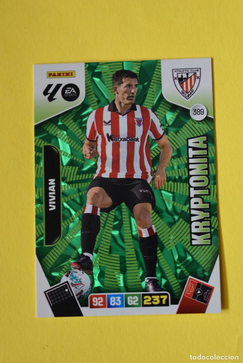 Cromos de F&uacute;tbol: Cromo Adrenalyn XL. 2025 2026. 25 26. Vivian. Athletic de Bilbao. N. &ordm; 389. Kryptonita. Sin activar