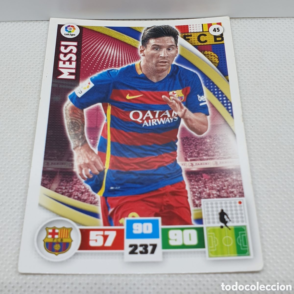 Cromos de F&uacute;tbol: ⚽️ CROMO DE FUTBOL MESSI ADRENALYN 2015-16 F.C. BARCELONA PANINI ALBUM - ESTAMPAS - CARTAS - TARJETA