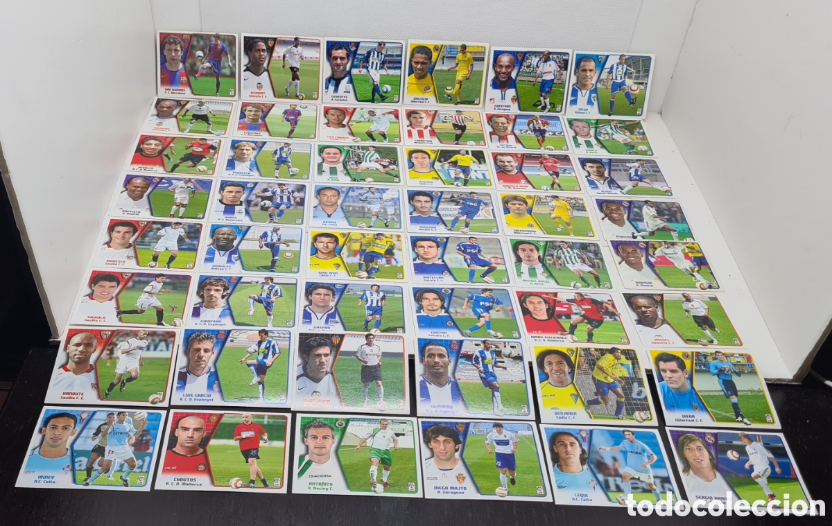 Lote 48 Fichajes Ediciones Este Liga 2005 2006 con Doble Imagen Robinho Sergio Ramos Todos sin Usar